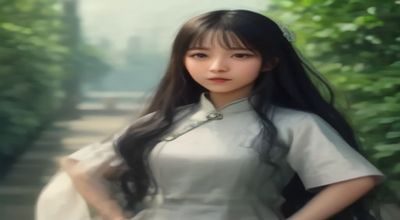 上海别墅庭院草坪改造案例，美女被草坪环绕的精致花园